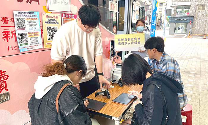 熱烈響應捐熱血。(圖/主辦單位提供)